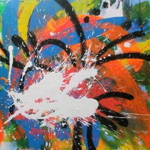 2-I´M-NOT-EVERYBODIES-DARLING-Mischtechnik-auf-Leinwand-100-x-100-cm