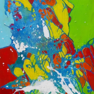 GOOD VIBRATIONS  #1 - Acryl auf Leinwand 80 x 60 cm (32 x 24 in)