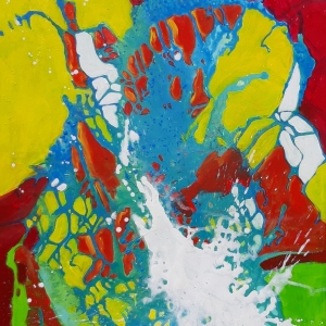 GOOD VIBRATIONS  #3 - Acryl auf Leinwand 80 x 60 cm (32 x 24 in