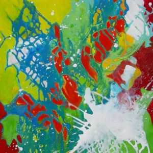 GOOD VIBRATIONS  #2 - Acryl auf Leinwand 80 x 60 cm (32 x 24 in)