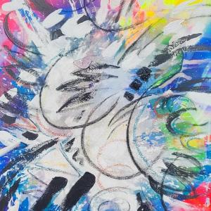 7-UNLEASHED-Mischtechnik-auf-Leinwand-100-x-80-cm