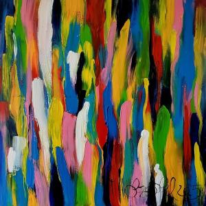 CATCH ME IF YOU CAM #12 - Acryl auf Leinwand 100 x 100 cm (40 x 40 in