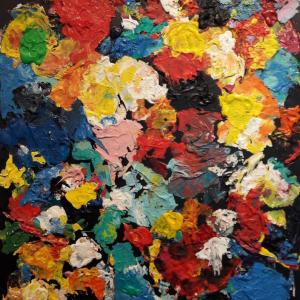COLOR GAMES #2 - Acryl-Collage auf Leinwand 80 x 60 cm