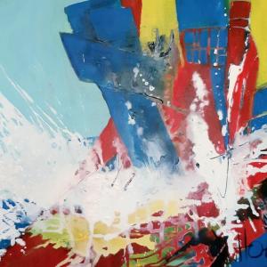 DER KUSS DES MEERES  - Acryl auf Leinwand  80 x 120 cm (32 x 48 in)