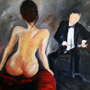DIE VERFÜHRUNG -  Acryl auf Leinwand 100 x 120 cm (40 x 48 in)