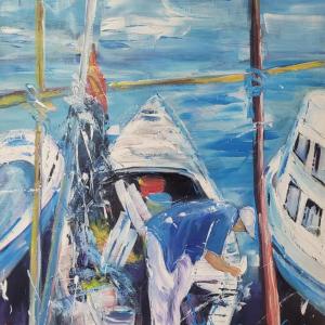 FISHERMAN´s-LOVE-Acryl-auf-Leinwand-100-x-80-cm
