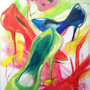 GIRLs´ BEST FRIENDS - Acryl auf  Leinwand 100 x 70 cm (40 x 28 in)