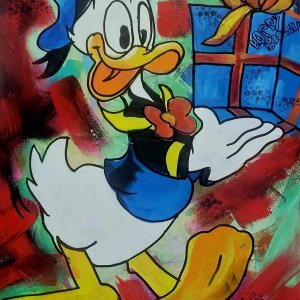 HAPPY BIRTHDAY - Acryl auf Leinwand 80 x 60 cm (32 x 24 in)