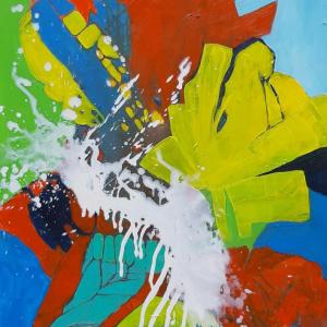 HOT SUMMER - Acryl auf Leinwand 100 x 80 cm (40 x 32 in)