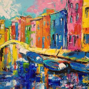 LEBENSWASSER - Acryl auf Leinwand 80 x 100 cm (32 x 40 in)