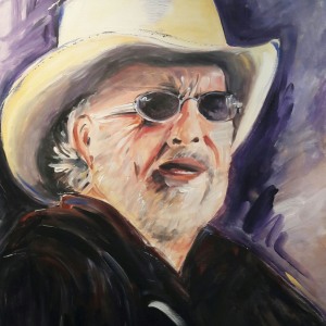 MERLE IS STILL MY KING - Acryl auf Leinwand 100 x 70 cm (40 x 28 in)