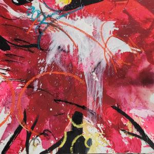 RED #1 - Öl-Mischtechnik auf Leinwand 120 x 100 cm ( 48 x 40 in)