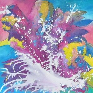 SPRING - Acryl auf Leinwand 100 x 100 cm (40 x 40 in)