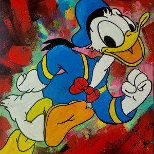 THE CHAMPION - Acryl auf Leinwand 80 x 60 cm (32 x 24 in)