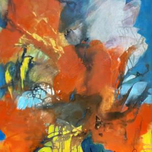 TIRILI-TIRILA  - Acryl auf Leinwand  100 x 80 cm (40 x 32 in)